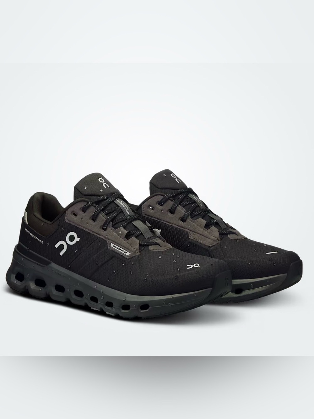 On Cloudrunner 2 Waterproof Running Shoes – Magnet/Black – Women’s Size 8